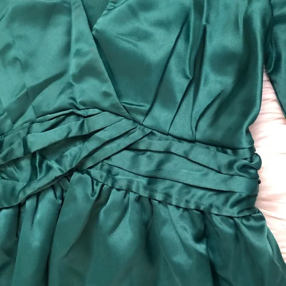 nikasha embroidered satin dress $260 Anthropologie Nikasha Embroidered Satin Dress SIZE S new with tag